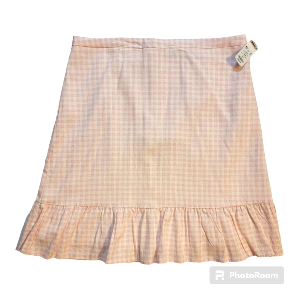 Draper James Women Pink-White Tiered Skirt size 16 NWT